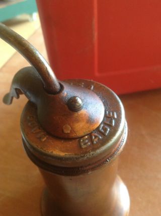 Vintage Eagle Oil Can Oiler Pump Made USA Collectible Hardware Gas Oil Decor B 3