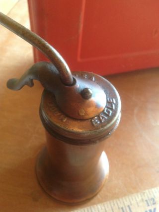 Vintage Eagle Oil Can Oiler Pump Made USA Collectible Hardware Gas Oil Decor B 5
