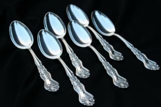 Moselle (1906 - 1956) Silver Plate Set Of (6) Teaspoons 6 Inch