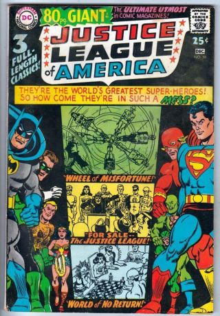 Justice League Of America 58 Strict Fn/vf Jla 1,  6 And 8 Jla.  99c