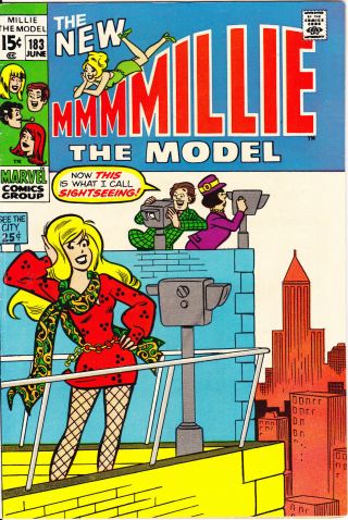 Millie The Model 183 Fvf (7.  0) Hippie Romance 1970 Groovy Mod Marvel Comics