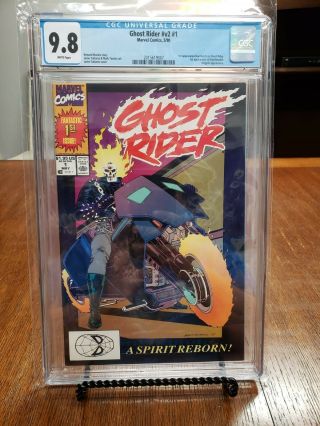 Ghost Rider V 2 1 Cgc 9.  8 Wow White Pages