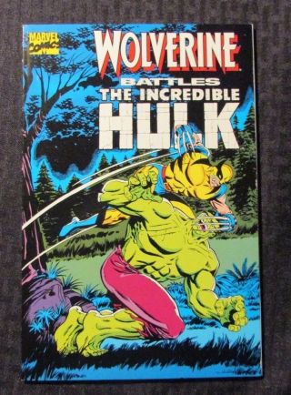 1989 Wolverine Battles The Incredible Hulk 1st Printing Vf,  8.  5 Reprints 180 - 181