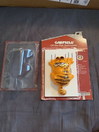 Vintage Garfield Light Switch Cover Claws Out Switchplate ‘78,  ‘81