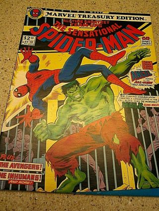 Marvel Treasury Edition 27 The Sensational Spider - Man 1980 Incredible Hulk