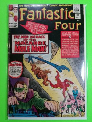 1964 Marvel Comics Fantastic Four 31 Silver Age Comic Book Jack Kirby Stan Lee