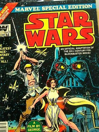 Marvel Special Edition Featuring Star Wars 1 (1977,  Marvel) Large Book Vintage