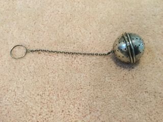 Antique G.  H.  French Sterling Silver Loose Tea Round Teaball