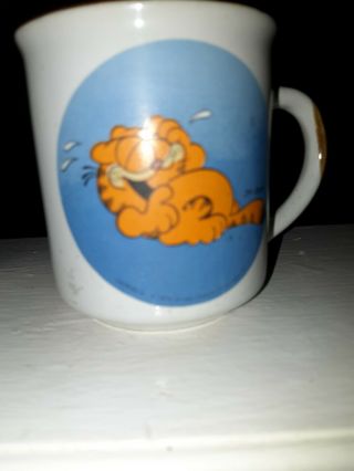 Laughing Garfield Mug VINTAGE Coffee German Kaffee MUG 1978 5
