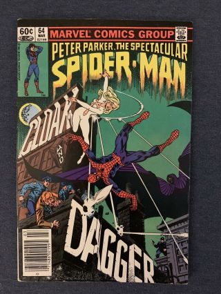 Peter Parker The Spectacular Spider - Man 64 1st Cloak & Dagger