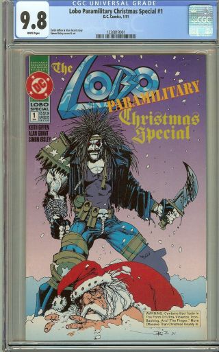 Lobo Paramilitary Christmas Special 1 Cgc 9.  8 Dc Comic Key