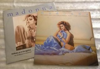 Madonna.  X2 12 " Vinyls In Picture Covers.  Material Girl.  Like A Virgin.