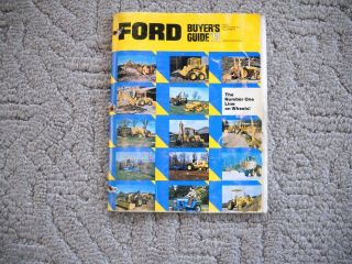 Vintage 1973 Ford Buyers Guide Dealer Brochure Tractors & Equipment