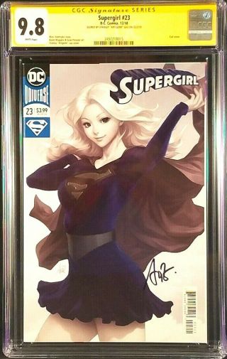 Supergirl 23 Cgc Ss 9.  8 Foil Variant Artgerm Kara Superman Justice Titans Dc