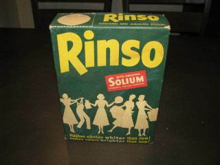 Vintage Lever Brothers Rinso Laundry Soap With Solium
