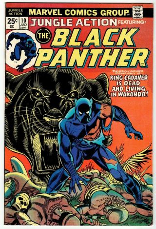 Jungle Action Black Panther 10 - Nm Marvel 1974 Vintage Comic