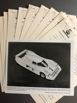 1981 Cooke - Woods Lola Gtp Press Kit,  Press Release,  Pressemaappe Rare Awesome