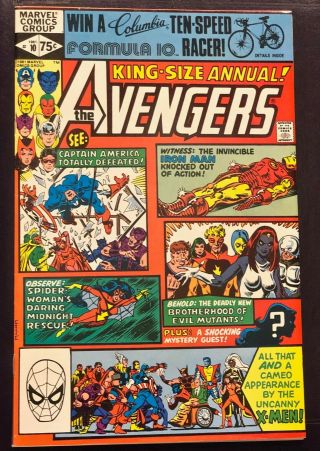 Avengers Annual Vol.  1 10 (1981) Nm 9.  4