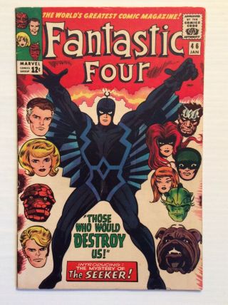 Fantastic Four 46 (f - 5.  5) Kirby Cover 1st Full Black Bolt