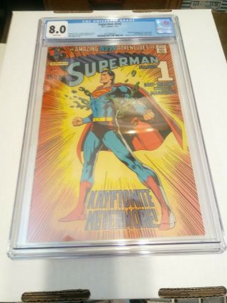 Superman 233 Cgc 8.  0 White Pages Dc Comics Neal Adams
