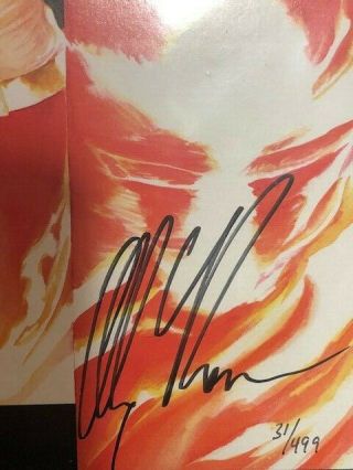 The TORCH 1 COMIC - SIGNED BY ALEX ROSS 31/499 - DYNAMIC FORCES W/ 3