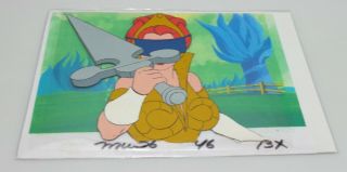 He - Man & The Motu Animation Cel,  Background & Certificate Of Auth Teela 138