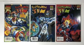 Earthworm Jim 1 2 3 First Printing 1995 1996 Comic Book Set - Fair To Good