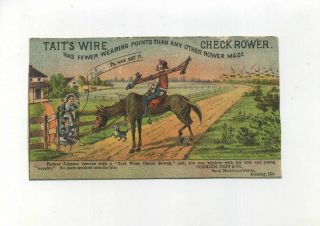 Antique Victorian Trade Card Tait 