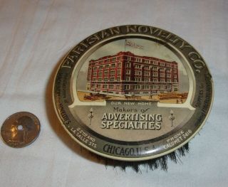 Vintage Celluloid Advertising Brush Parisian Novelty Co Of Chicago,  Usa