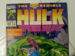 The Incredible Hulk 418,  419,  First Appearance of Talos (Jun 1994,  Marvel) 8