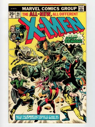 X - Men 96 (vol 1) : 1st Appearance Moira Mctaggert : Marvel Bronze Age Vf