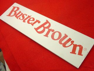 Buster Brown 12 " Long Advertising Sign Merchandise Display Topper