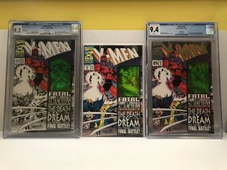X - Men 25 Comic Set.  Black And White Variant,  Gold Variant,  And Reg Cover.