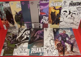 Phantom 1 - 4 King Dynamite 12 Variant Comic Set A B C D E F Ri B&w Art 2015 Nm
