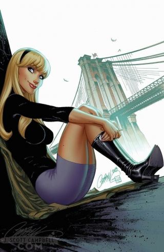 Spider - Man 800 - J.  Scott Campbell " Virgin " Gwen Stacy Cover / Stan Lee