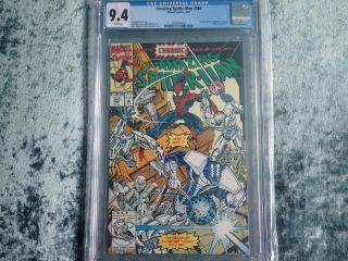 Spider - Man 360 Cgc Graded 9.  4 Nm 1st App Carnage In Cameo Mark Bagley