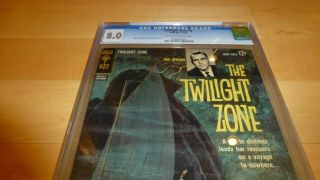 Twilight Zone 1 CGC 8.  0 (1962,  Gold Key Comics) Rod Serling OW to White 2