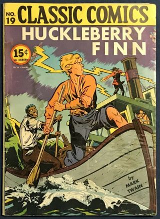 Classics Comics 19 Huckleberry Finn Nassau Bulletin Edition