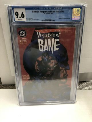 Batman Vengeance Of Bane 1 Cgc 9.  6 Nm,  1st Print 1993 1st Appearance Of Bane