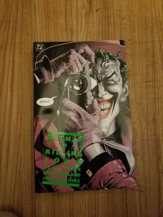 Batman The Killing Joke 1st Print 3 Left