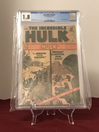 Incredible Hulk 4 (november,  1962) Hulk’s Origin Retold.  Cgc,  1.  8