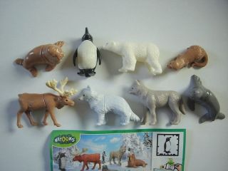 Kinder Surprise Set - Natoons Polar Animals 2012 - Figures Collectibles