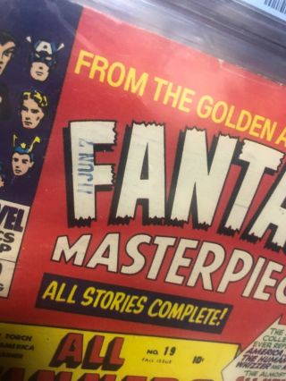 Fantasy Masterpieces 10 CGC 5.  0 Marvel 1967 Captain America Human Torch Reprint 4