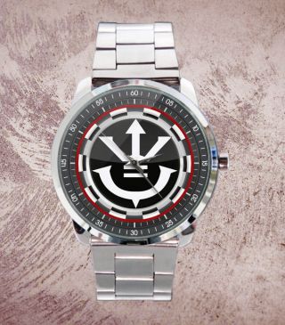 Dragon Ball Saiyan Royal Crest Custom Stainless Steel Watch