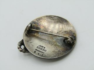 Mid - Century Just Andersen Sterling Silver Scorpio Scorpion Brooch Pin 5