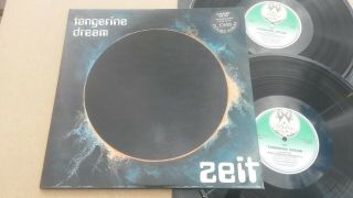 Tangerine Dream " Zeit " - 1976 Uk Virgin Green - 2x Lp G/f Slv - Top N/m Vinyl / Ex