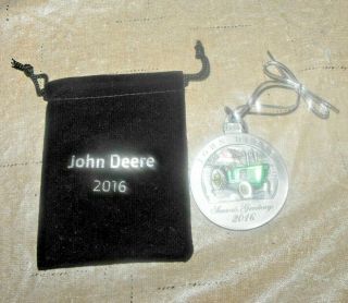 2016 John Deere Pewter 5020 Tractor Christmas Tree Ornament 3