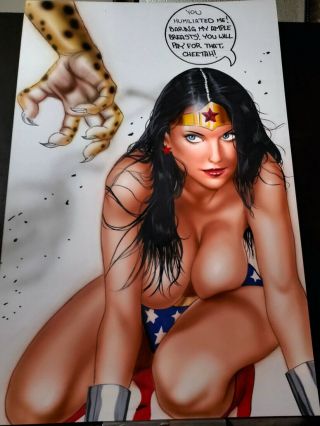 Wonder Woman Vs Cheetah Art 11 X 17