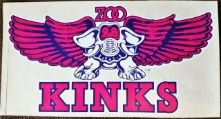 Kzew 98 Radio Station The Home Of Rock And Roll Kinks Sticker 1983 Dallas Texas