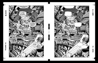 Jack Kirby Silver Surfer 18 Pg 8 Rare Large Production Art Two Up